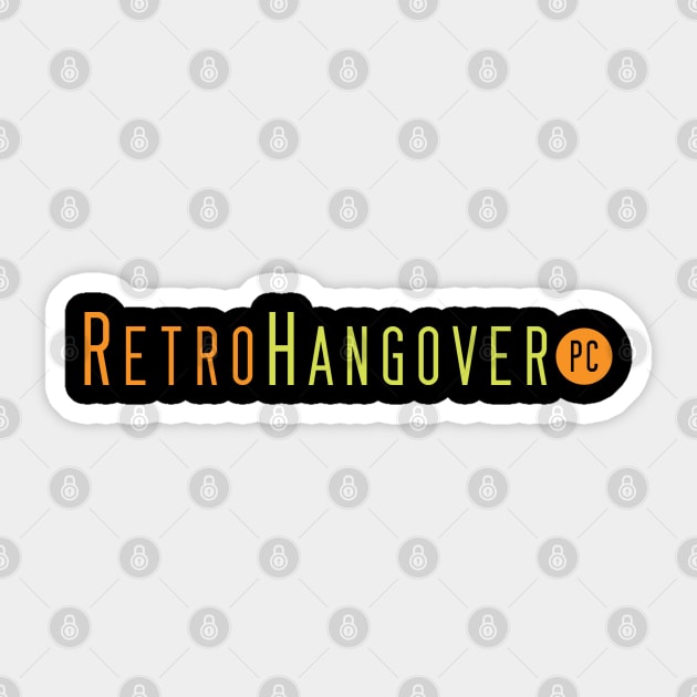 TurboGrafx-16 Style Logo Sticker by Retro Hangover Podcast